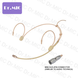 Microphone <span class=keywords><strong>filaire</strong></span> pour <span class=keywords><strong>casque</strong></span>, microphone unidirectionnel, couleur beige, pour spectacle de scène, opéra, performance scénique, microphone stable, micro-<span class=keywords><strong>casque</strong></span> - Product Image 2
