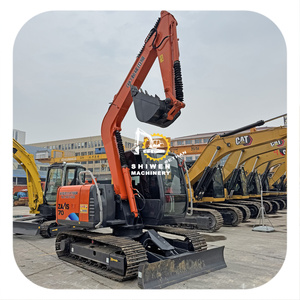 Excavatrice d'occasion Hitachi ZX70 avec coupe-pelles inclus, excavatrice d'occasion ZX55 ZX70 ZX75, excellent état, moteur, pompe, transmission. - Product Image 1