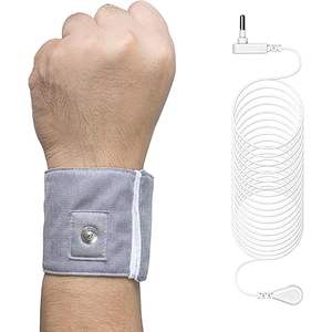 Lot de 2. Bracelet antistatique de mise à la terre conçu pour la protection contre les radiations électromagnétiques et la connexion à la terre - Idéal pour le bureau, le sol ou le yoga - Product Image 6