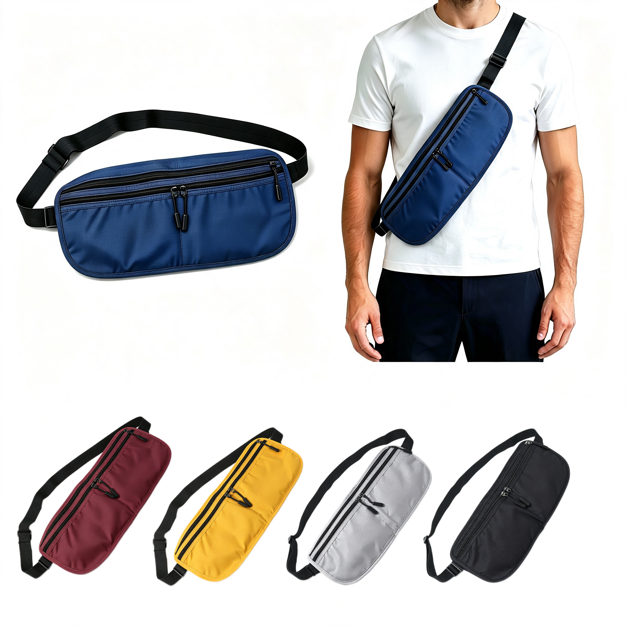 Men Lightweight Crossbody Sling Bag