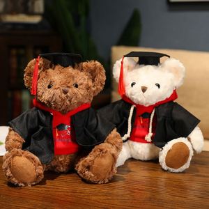 Ours en peluche de 25 cm de haute qualité, vente en gros d'usine, série d'ours en peluche de différents types avec foulards en soie - Product Image 4