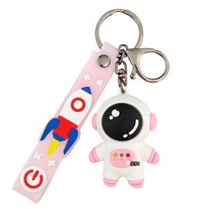 Porte-clés pendentif astronaute en PVC, mignon, anti-perte, pour sac à dos, accessoire de sac à main - Product Image 6