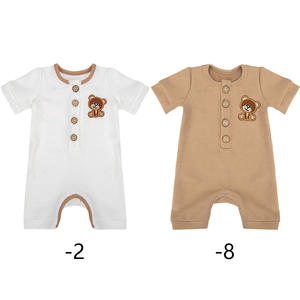 <span class=keywords><strong>Tutina</strong></span> ricamata <span class=keywords><strong>orsacchiotto</strong></span> <span class=keywords><strong>neonato</strong></span> per <span class=keywords><strong>tutina</strong></span> a manica lunga per bebè body body per bambini a maglia tinta unita per 0-24 mesi - Product Image 2