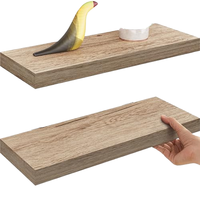 Étagères flottantes en bois rustique, support mural en fer pour la décoration, pour le salon et la cuisine, design pliable multifonctionnel