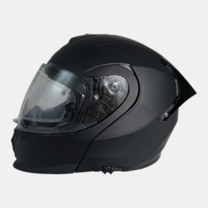 Casco abatible de sombra de medianoche en negro mate certificado OEM DOT ECE22.06 diseño negro mate audaz para el jinete intrépido - Product Image 1