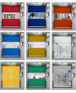 Puerta Rápida para Cuartos Limpios/Puerta Enrollable de Alta Velocidad con Cortina de PVC y Diseño de Barra Antiviento con Radar para Procesamiento de Alimentos - Product Image 6