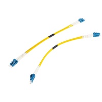 Kabel Patch Cord Fiber Optik Dupleks 2 Core LC UPC LSZH/PC Jacket 0.3M 0.5M Langsung dari Pabrik untuk Jaringan 3G 4G Wi-Fi (1310/1550nm)