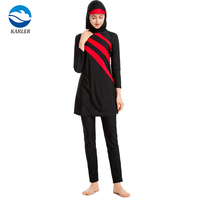 Maillots de bain musulmans pour femmes islamiques, burkinis modestes grande taille, tenue de bain, maillot de bain de plage à couverture intégrale