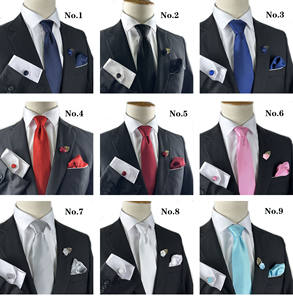 Hommes <span class=keywords><strong>Costume</strong></span> Formel Cérémonie De Mariage Cravates <span class=keywords><strong>Pas</strong></span> <span class=keywords><strong>Cher</strong></span> Cravates Noeud Papillon Mouchoir Épinglette Boutons De Manchette Setavat Ce - Product Image 2