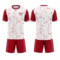 Maillot de football sublimation imprimé marbre club EURO 26/27, manches courtes raglan OEM, 100% polyester, logo personnalisé, faible MOQ