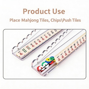 Support <span class=keywords><strong>de</strong></span> Mahjong Transparent en Acrylique Américain <span class=keywords><strong>de</strong></span> 20 Pouces avec Poussoir Magnétique, <span class=keywords><strong>Règle</strong></span> <span class=keywords><strong>de</strong></span> Poussoir <span class=keywords><strong>de</strong></span> Cartes et Aide à l'Organisation des Cartes – <span class=keywords><strong>Jeu</strong></span> <span class=keywords><strong>de</strong></span> Cartes Trois-en-Un - Product Image 3