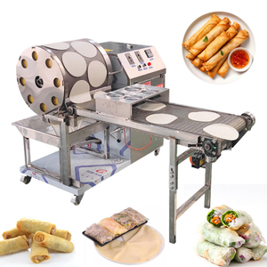 Commercial Mini Spring Roll Roller <b>Machine</b> Motor 304 Stainless Steel High Capacity 20PCS/Min Multifunctional 1 Year Warranty - Product Image 1