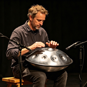 <span class=keywords><strong>Handpan</strong></span> de Acero Inoxidable de Fábrica con Mazo, 22 Pulgadas, 10 Notas, 432Hz, Instrumento de Percusión - Product Image 1