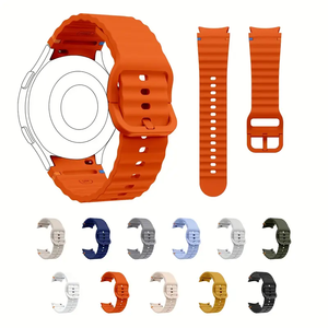 Bracelet de sport respirant en caoutchouc pour <span class=keywords><strong>Samsung</strong></span> <span class=keywords><strong>Galaxy</strong></span> <span class=keywords><strong>Watch</strong></span> 7 fe 6 <span class=keywords><strong>5</strong></span> 4, ceinture de montre intelligente étanche à la mode unisexe, vente en gros - Product Image 1