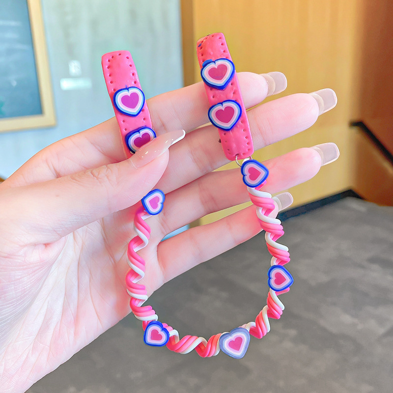 Xansema Strass-Haarschleife – 17,8 Cm, Elastisches Haarband, Große Schleife Für Pferdeschwanz, Dutt, Für Damen & Mädchen (Rosa)