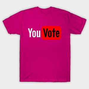 T-shirt de parodie avec logo imprimé, impression par transfert thermique par sublimation pour <span class=keywords><strong>les</strong></span> élections présidentielles, jour de l'élection, logo <span class=keywords><strong>YouTube</strong></span> - Product Image 3