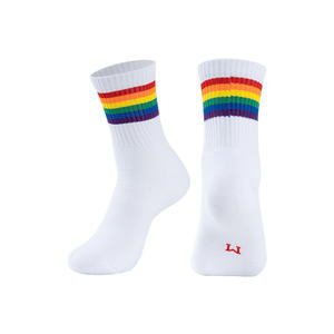 Chaussettes de sport à rayures arc-en-ciel New Logo <span class=keywords><strong>LGBT</strong></span> Pride - Product Image 2