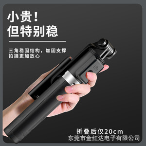 Palo de Selfie Yunteng Serie T con Luz LED, Trípode Bluetooth, Soporte de Suelo para Grabación Vertical, Telescópico de 300 mm, Plástico - Product Image 3