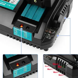 DC18RD रिचार्जेबल बैटरी चार्जर 14.4v 18v 3ah makita के लिए दोहरी प्रभारी 4A 4ah 5ah 6ah 7ah 9ah बिजली उपकरण बैटरी