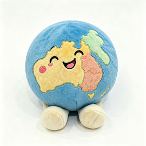 Peluche personnalisée de la Terre, peluche globe, peluche planète Terre, peluche Terre - Product Image 3