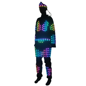 Costume lumineux LED RVB : Spectacles de danse sur scène, tissu rechargeable synchronisé avec la <span class=keywords><strong>musique</strong></span> <span class=keywords><strong>pour</strong></span> les artistes professionnels - Product Image 1
