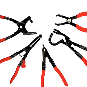 Automotive Exhaust Pipe <b>Clip</b> Pliers C Type Flat Jaw Snap Ring Removal Tool Kit For Auto Repair - Product Image 1