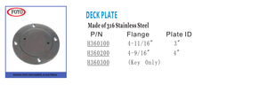 Plaque d'inspection ronde en acier inoxydable 316 FOYO <span class=keywords><strong>de</strong></span> qualité marine, 3 et 4 pouces, pour bateaux et yachts - Product Image 6