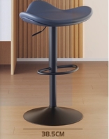 Tabouret de bar moderne et simple en fer avec dossier confortable et robuste, idéal pour hôtel, salon ou îlot de cuisine