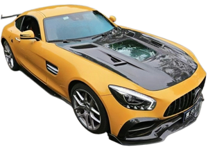Kit carrosserie compact en fibre de carbone style YG pour Mercedes <span class=keywords><strong>AMG</strong></span> <span class=keywords><strong>GT</strong></span> GTS : Lame avant, jupes latérales, lames arrière, pièces de tuning - Product Image 2