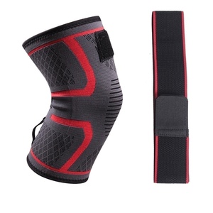 Support de genou réglable en Nylon élastique personnalisé, sport avec sangle, manchon de Compression, genouillère - Product Image 2