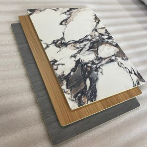 5mm/<span class=keywords><strong>8mm</strong></span> モダン防水屋外ホテル<span class=keywords><strong>PET</strong></span>大理石3D木目竹炭共押出壁パネルシート - Product Image 2