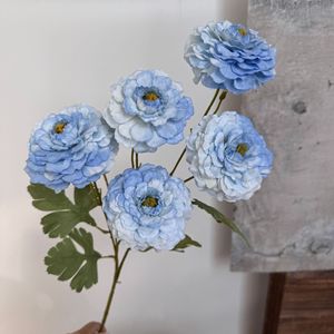 Arreglo de flores de peonía de rosas artificiales de simulación de 6 cabezas para FONDO DE BODA producto decorativo de alta calidad - Product Image 3