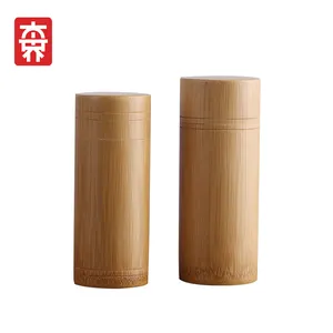 2024 novo design de urnas de bambu para animais de estimação, tubo de cremação para cinzas humanas, urna 100% biodegradável, atacado