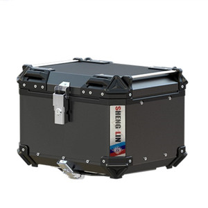 65L 55L universel luxe <span class=keywords><strong>moto</strong></span> coffre en alliage d'aluminium coffre scooter étanche queue boîte de rangement boîte supérieure - Product Image 2