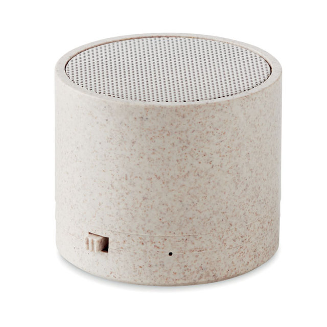 2024 Wheat Straw Blue Tooth Speakers Hot Selling Portable Wireless Bt Speaker Loud Speaker Dynamics Music Subwoofer Outdoor