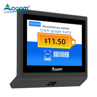 Escáner de código de barras Android 2D de Windows de 11,6 pulgadas OCOM, comprobador de precios montado en la pared con Poe para pasaporte de aeropuerto de supermercado