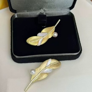 เข็มกลัดแฟชั่นสไตล์ยุโรป-อเมริกันย้อนยุค ลายดอกไม้ วัสดุโลหะผสมสังกะสี เรียบง่าย พร้อมเครื่องประดับคอเสื้อ - Product Image 2