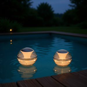 Lampes solaires flottantes pour piscine, LED multicolores, étanches IPX7, éclairage extérieur pour jardin, lot de 2 - Product Image 2