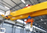Pont roulant européen à double poutre de 10 et 20 tonnes avec moteur, engrenages, chariot à câble et roues de levage