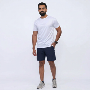 Camiseta Deportiva de Verano con Cuello Redondo para Hombre, Camiseta de Manga Corta para Entrenamiento, Ropa de Marca, 100% Algodón - Product Image 1