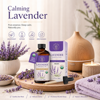 OEM/ODM Minyak Esensial Lavender Organik Alami 100% Murni Tanpa Pengencer untuk Aromaterapi Rumah dan Perawatan Kulit
