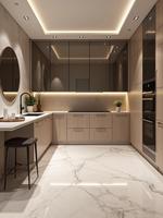 Customizable Modular Hotel Project Contemporary Small Kitchen Sets Mini Kitchen Drinking Water Cabinet Design Apartment Mall