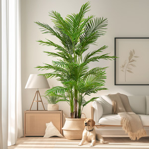 Plante artificielle réaliste <span class=keywords><strong>en</strong></span> <span class=keywords><strong>pot</strong></span> vert décoratif d'intérieur <span class=keywords><strong>Palmier</strong></span> à queue de poisson <span class=keywords><strong>Petit</strong></span> bonsaï - Product Image 2