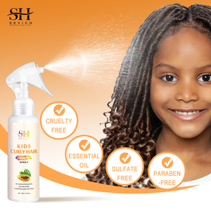 Etiqueta privada al por mayor Niños Cuidado del cabello Set Natural Curly Black Kids Hair Shampoo Shine - Product Image 5