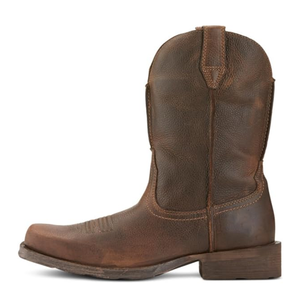 Bottes Western mi-mollet pour <span class=keywords><strong>homme</strong></span>, bout carré, imperméables, <span class=keywords><strong>semelle</strong></span> en caoutchouc antidérapante, pour l'équitation, le ranch, le travail, les concerts, les mariages - Product Image 4