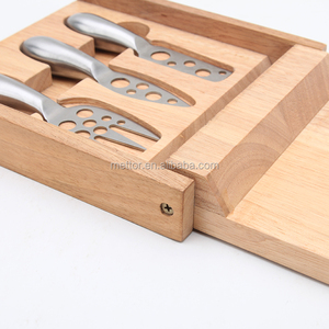 Planche à <span class=keywords><strong>fromage</strong></span> en bois pliable écologique poignée creuse <span class=keywords><strong>livre</strong></span> blocs à découper pour ustensiles de <span class=keywords><strong>cuisine</strong></span> pour servir <span class=keywords><strong>du</strong></span> <span class=keywords><strong>fromage</strong></span> boîte de mariage - Product Image 2