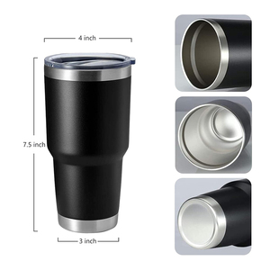 Magnetic Lid 30oz 304 Stainless Steel <b>Double</b> <b>Wall</b> Vacuum Insulated Eco-Friendly Tumbler Straw 6-12 Hours Thermal Performance - Product Image 5