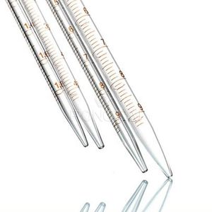 Pipet tetes kaca laboratorium Rong Tai Distributor Tiongkok 1630A 10Ml Pipet pengukur Amber gelas tetes - Product Image 6