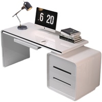 Bureau minimaliste moderne pour la maison et le bureau Bureau d'ordinateur en laque dentaire simple pour bureau d'écriture de style panneau de bois pour étudiant