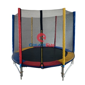 <span class=keywords><strong>Trampoline</strong></span> de jardin CreateFun avec filet de sécurité, certifié TUV, en PVC et <span class=keywords><strong>mousse</strong></span>, pour parc de saut, avec longue barre de maintien - Product Image 2